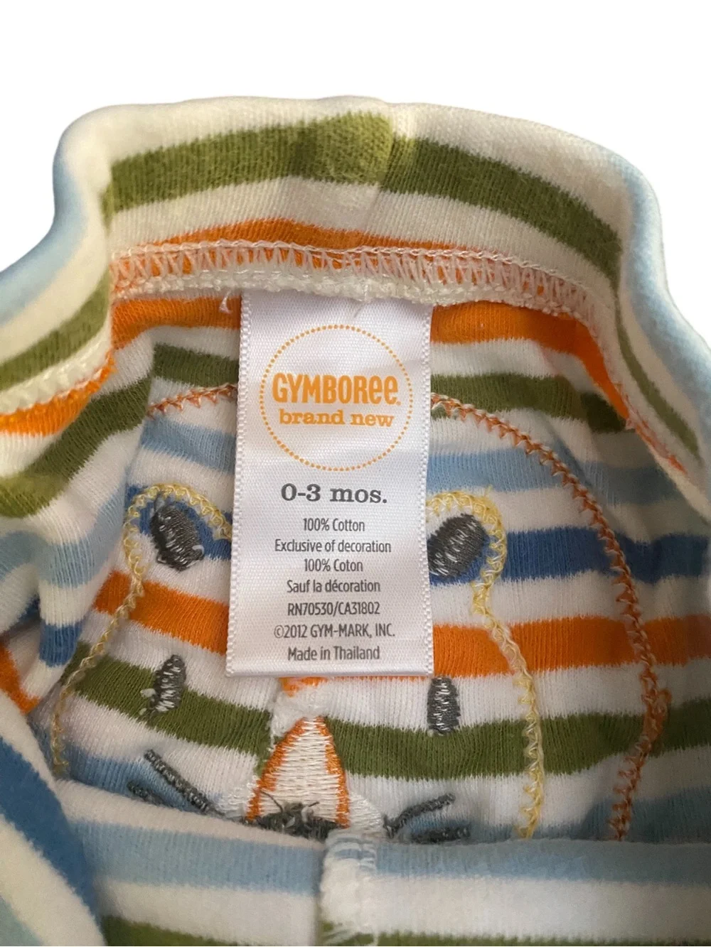 Gymboree Baby Boys Lion Matching Pants and Onesie Set Size 0-3 Months